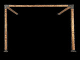 Roof Pergola Gazebo Shed Matte Black Steel Brackets DIY Kits V63-847771