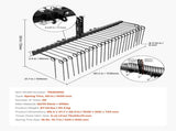 150 cm Tow Behind Landscape Rake, 3 Point Hitch Lawn Dethatcher Rake, 26 Spring Steel Tines, for V952-ZXSCJ60INCHBP8SL7001V0