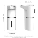 Automatic Sensor Foam Soap Dispenser 350mL Rechargeable Touchless Hand Soap Pump with 3 Adjustable V1107-CS-GYZQ