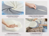 Pregnancy Pillows for Sleeping, Memory Foam Maternity Pillow Support for Back Belly HIPS, Adjustable V1107-115-11628-GRY1