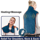 Electric Blankets Pad Neck and Shoulder Extra Long Electric Heated Pad Warmer Electric V1366-AZ2-W-04556