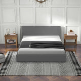 Milano Sienna Luxury Bed with Headboard - Grey No.28 - Single ABM-10001616