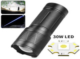 Ultra-Bright Handheld Flashlight Rechargeable Zoomable Tactical Torch V1263-JX-4304