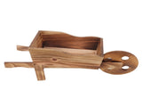 Flower Pot Wooden Cart Innovative Succulent Wheelbarrow Flower Pot for Courtyard Home Decoration V1294-YM0715-3111220152511