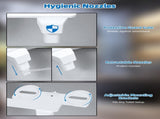 Non-Electric Mechanical Bidet Attachment Ultra-Slim Dual Nozzle Design with Feminine & Posterior V1107-CS-PZFXQ