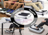 FORCE Portable Electric Circulation Leg Trainer Exerciser Machine With Remote Control Silver V891-ZY-LEGTRS-X1