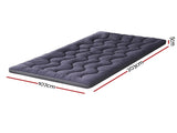 Giselle Bedding 5cm Pillowtop Topper Bamboo Polyester Blend Fibre Pad for Back Pain Relief Washable TOPPER-WA-CHAR-KS