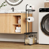 Bathroom Tissue Holder Wall-Mounted Storage Rack for Home V1265-JJ-01