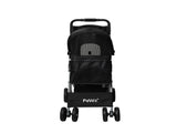 PaWz 4 Wheels Pet Stroller Dog Cat Cage Black ST1002-BK_NZ