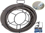 Drain Cleaning Cable 100 Feet x 3/8 Inch Solid Core Cable Sewer Cable Drain Auger Cable Cleaner V952-GDGJTZ100FT380001V0