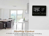 Smart LCD Touchscreen Thermostat Programmable Electric Floor Heating Temperature Controller V1263-JX-5978