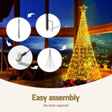 Jingle Jollys Solar Christmas Tree 2.1m 320 LED Net Lights Xmas Trees Decoration XMAS-FAIRY-SOLAR-NET-7FT-WARM