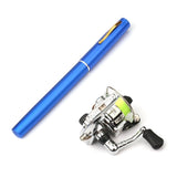 Fishing Pole,Collapsible Pole Kit Rod Combo Pen Pole Rod Reel Combo Kit Pole Reel Combom Eryue 1m / V1366-AZ2-W-18406