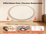 Cat Exercise Wheel, 120cm Wooden Cat Running Wheel for Indoor Cats up to 12.7kg Cats Treadmill with V952-MZMPBJMWSMDB3W6JK001V0