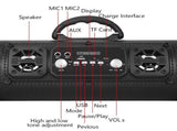 Portable Wireless Speaker - FM Radio, USB/TF Playback, AUX Input, Microphone Support & 2000mAh V888-ELOSUNG35730