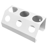 Soda Bottle Drainer Tabletop 3 Holes Bottles Draining Rack with Pad for Kitchen Dining RoomWhite V1294-YM0718-3118200243611