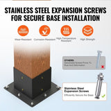Pergola Bracket Kit 152.4 x 152.4 mm, 8pcs 3-Way Heavy Duty Corner Bracket Woodworks DIY Post Base, V952-LPJJTZST8PCS31NS1V0