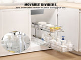 215 x 533 x 385mm Pull Out Cabinet Organizer, Heavy Duty Slide Out Pantry Shelves, Steel Roll Out V952-FZSLLDGGEC8YYL3H6V0