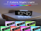 Digital Night Light - Extra Powerful - 7-Color Night Light - Ideal for Heavy Sleepers - Adjustable V1188-MS-313-0663