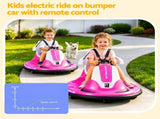 Rigo Ride on Cars Kids Bumper 12V Ride on Toy Toddler Remote Control Pink RCAR-BUMPER-S-PK