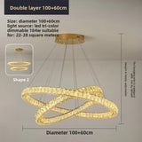 BAMDECOR C3313/2 Modern Crystal Chandeliers Lighting Contemporary Round Chandelier Lighting V255-BAM-C3313-2-0610