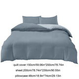 4-Piece Bedding Set Twin XL & Full Size Comforter Cover, Fitted Sheet & Pillowcases Soft Washed V1366-AZ2-W-19683