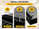 Heavy Duty Metal Cash Drawer, 5 Note&6 Coin Trays,Black V1181-OF011-BK