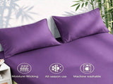 4 Piece Ultra Soft Bamboo Breathable Sheet Set -Hotel 2000TC Breathable Bed Sheets Set with 40 V1317-BAMBOO-AUSK-4JT-PURPLE