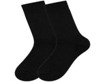 Merino Wool Mens Thermal Diabetic Socks Loose Top Circulation 12 Pairs - Black V563-SO-202-BLK-12PR-2-8