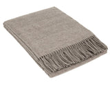 Chiswick Throw - Merino Wool/Cashmere - Stone V164-CH16