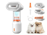 pet dematting comb, cat and dog grooming brush, pet hair remover, dog shedding tool, cat fur V1102-135-24908-WHT-SET
