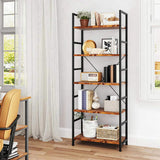 Levede 5-Tier Industrial Bookshelf Bookcase 157.5cm CH1155-5