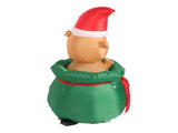 1.5m Christmas Inflatable Lovely Bear in Gift Bag with LED Light Yard Decoration Christmas Bear Blow V1294-YM0901-3115230113112
