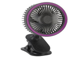 Fan with Clamp Quiet 360 Degree Rotation Rechargeable USB Portable Fan for Desk Bedside Dark Gray V1294-YM0901-3113250077512