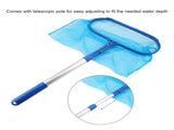 Swimming Pool Leaf Skimmer Mesh Net with Telescopic Pole Pond Tub Effective Cleaning Tool V1294-YM0901-JY09994
