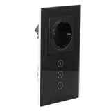 Multifunction Smart Wall Switch with Socket WiFi Switch Socket for Tuya 95/AC 10A V1294-YM0901-3114210035811