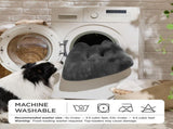Washable Dog Bed for Crate, Giant Comfort Fluffy Plush Pet Pillow Bed Kennel Pad with Non-Slip V1107-136-31385-DKG2
