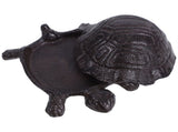 Cast Iron Turtle Key Safe Hidden Compartment Box for Outdoor Garden Entryway V1370-AZ4-08855