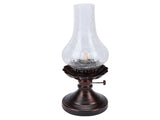 Vintage Table Lamp with Crackled Glass Shade 40W E27 E26 Rustic Small Antique Desk Lamp Bedside V1294-YM0901-3119260008011