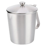 Coffee Latte Cup Thicken 304 Stainless Steel Measuring cup Milk Frothing Jug Scale Cover1000ml V1294-YM0718-3118210001113