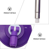 Purple Stainless Steel Mop Replacement Pole for Home Use Rotating Handle V1192-AZ-W-32873