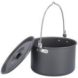 Outdoor Camping Pot Portable Aluminum Alloy Bonfire Hanging Pot with Lid Storage Bag for 68 People V1294-YM0714-3118210282611