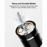 Electric Pill Crusher,Portable Cordless Pill Crusher Fine Powder for Travel,Easily Crush V1369-AZ3-W-11531