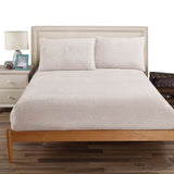 Ramesses Teddy Fleece Fitted Sheet Combo Set Beige Single V442-KIT-FITTEDSS-TEDDYFLEECE-BEIGE-SB