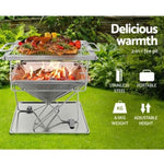 Grillz Fire Pit BBQ Grill with Carry Bag Camping FPIT-BBQ-X-BRIDGE