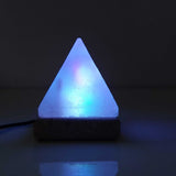 USB Colour Changing Salt Himalayan Lamp - Pyramid Shape Pink Rock LED Light V238-SUPDZ-43047537670