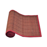 Narrow Slat Bamboo Table Runner 140 x 33cm Ruby V442-JTC-TABLER-BAMBOOCOL3R-RUBY-RE