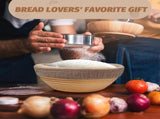 Sourdough Proofing Basket Gift Set of 2 Round Dough Proofing Bowls for Sour Dough Bread Baking V1258-DP02-C-49