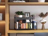 Extendable spice rack with storage accessories - 2 tiers V1189-WXFBOL-44-1