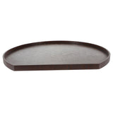 Dark Brown Wooden Serving Tray for Storage with Large Capacity and Stylish Texture V1370-AZ4-19876